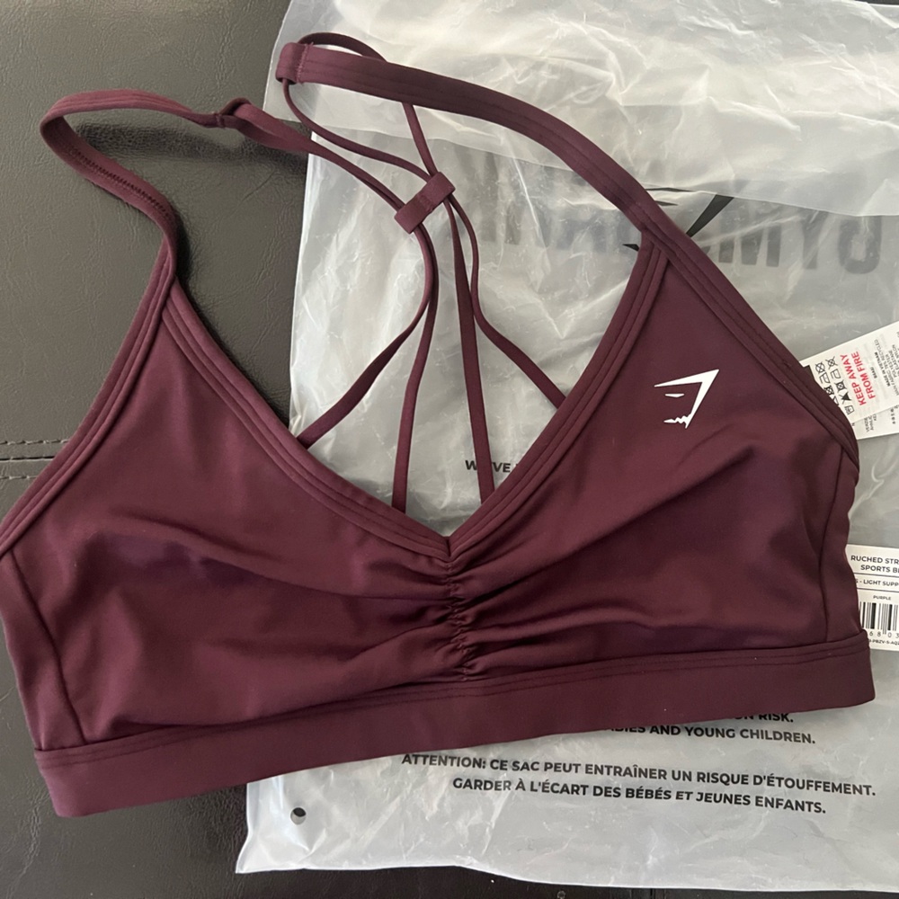 Gymshark Ruched Strappy Sports Bra